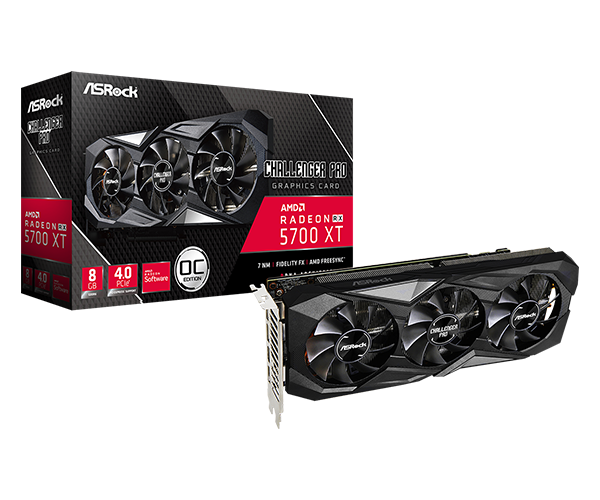 ASRock > AMD Radeon RX 5700 XT Challenger Pro 8G OC